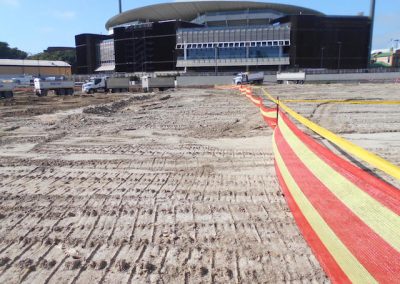 Photo of construction taking place at Sydney Football Stadium